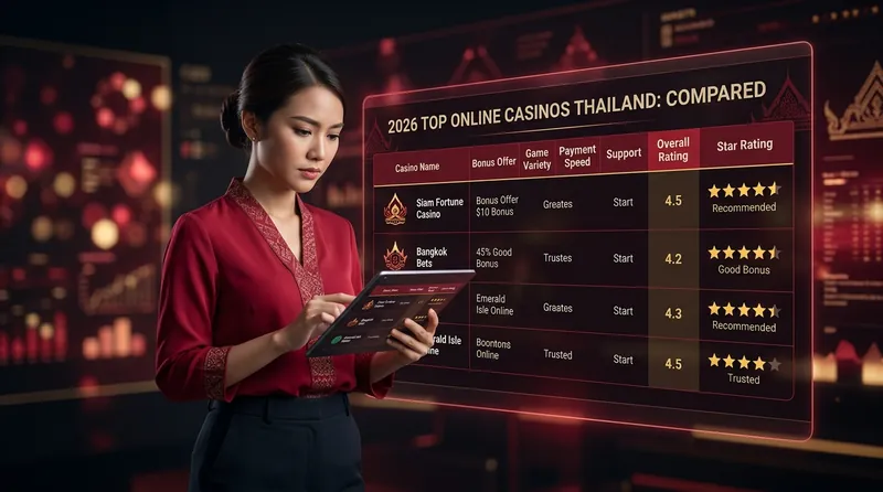 คาสิโนออนไลน์ เว็บไหนดี 2026 เปรียบเทียบครบทุกด้าน